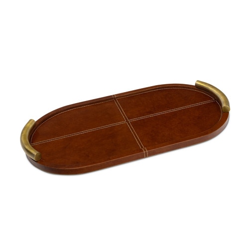 Hayes Leather Tray Oval
